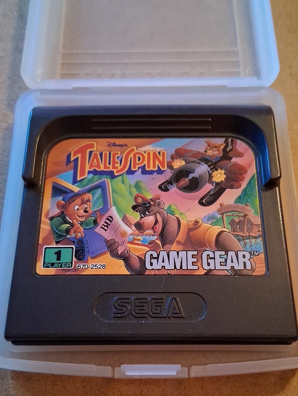 Game Gear "TaleSpin" Cartridge - Black